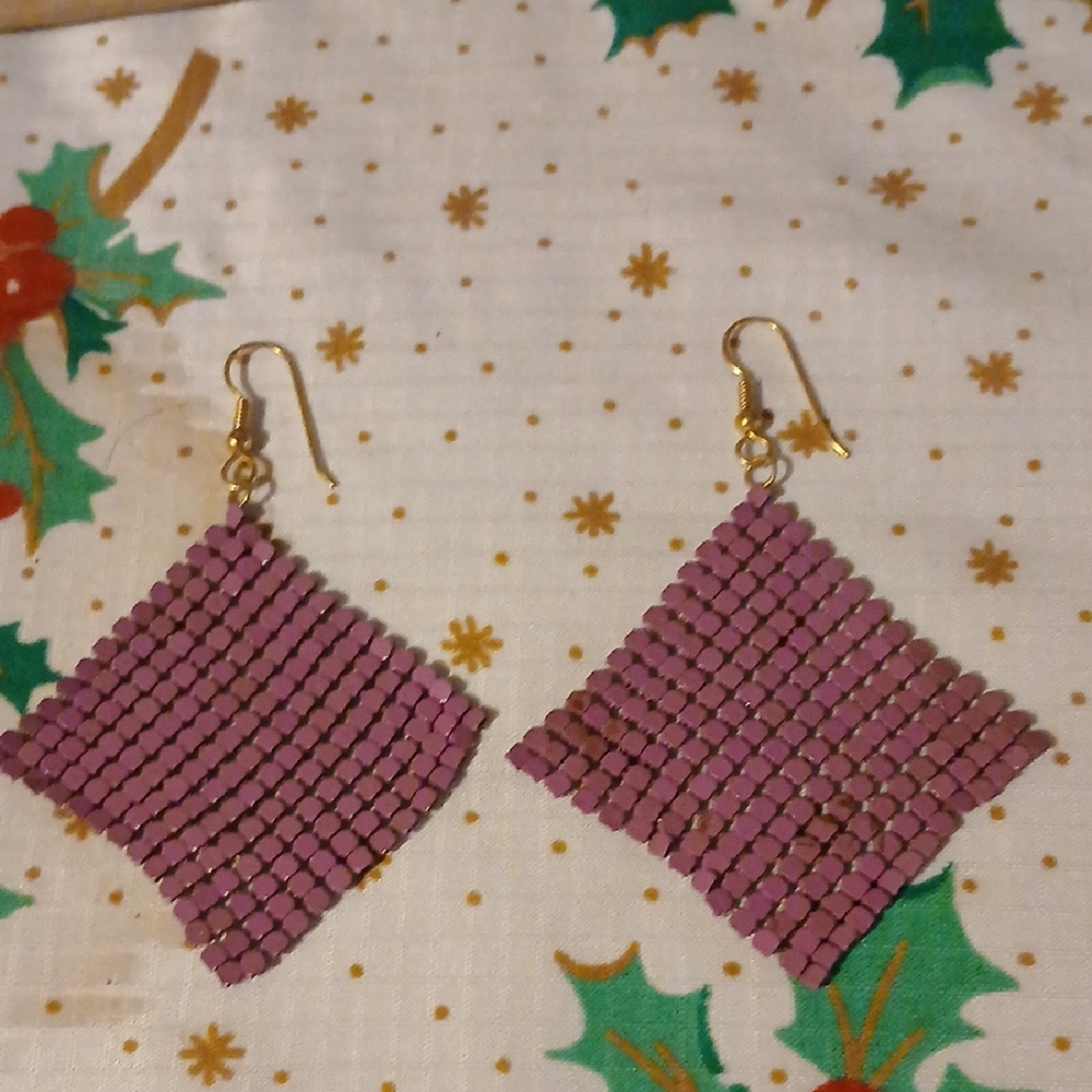 Purple Earrings